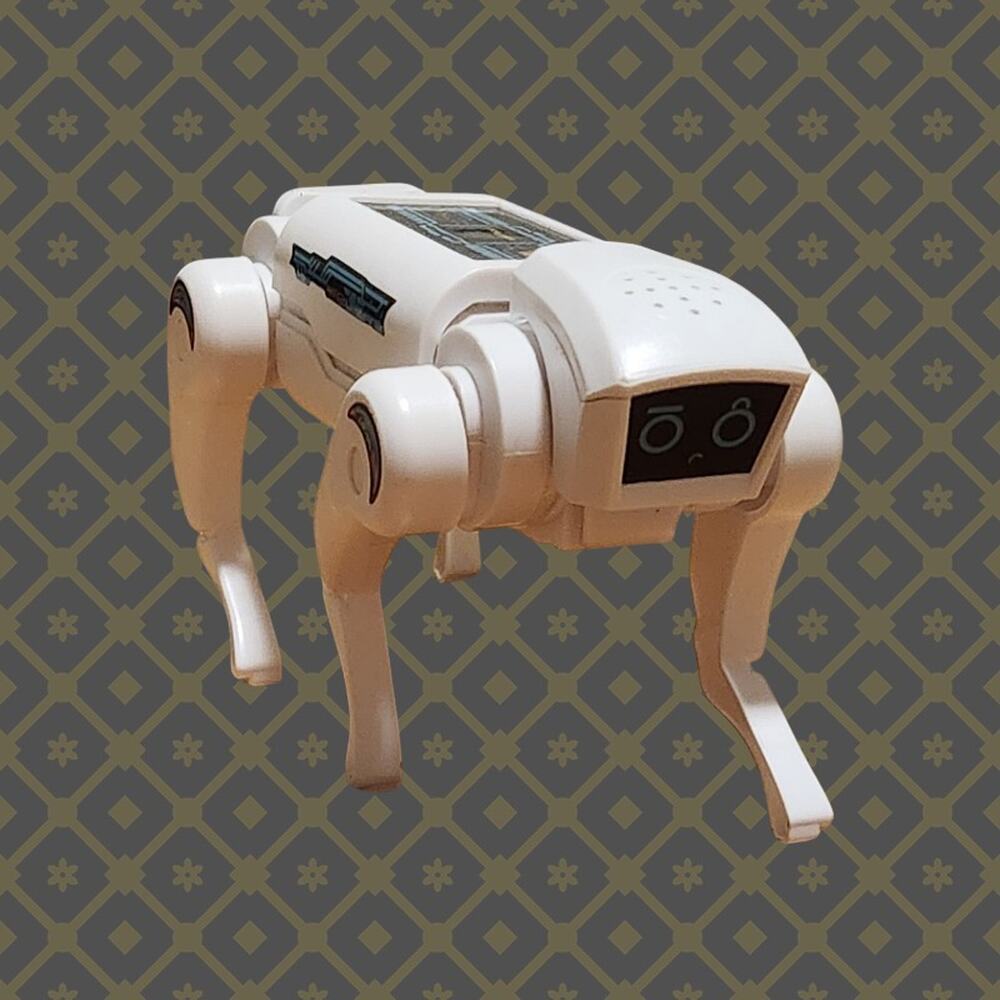 Robot Dog Electronic Interactive Mechanical Style Toy YL2005 Ages 8+ White